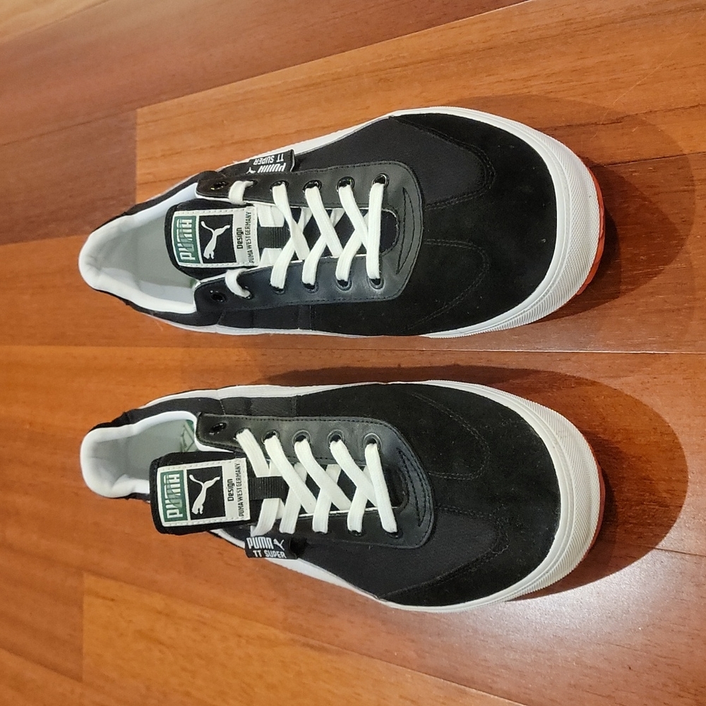Puma TT Super, Black/White, 13D
